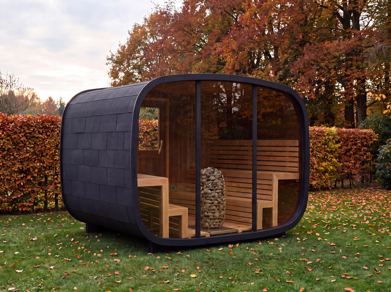 Sauna Vision mit Bronzeverglasung